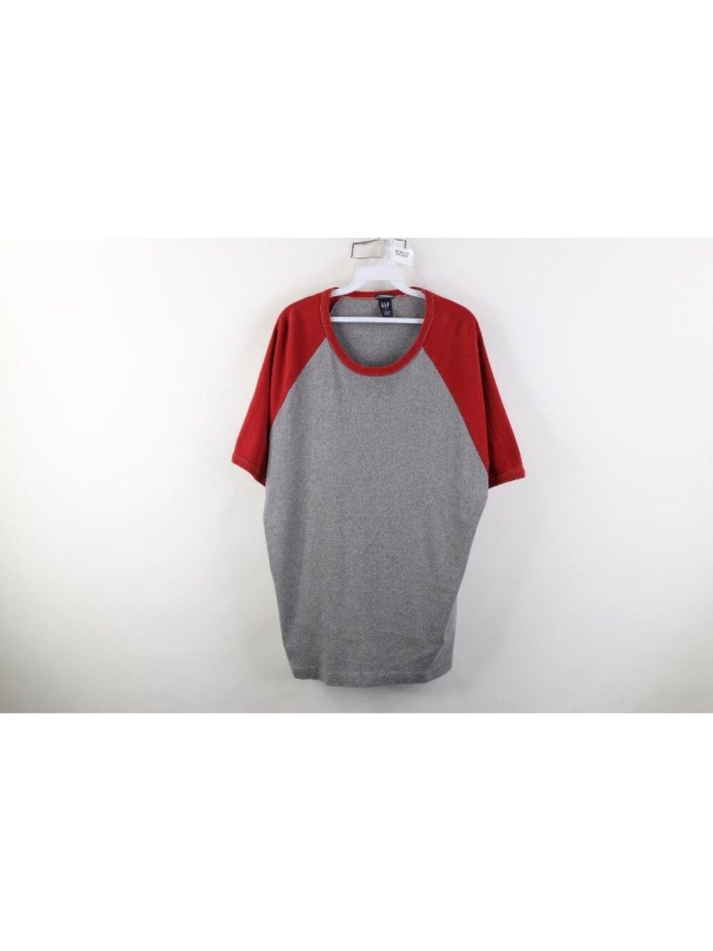 Vintage 90s Gap Mens XL Blank Color Block Thermal Ribbed Knit Ringer T-Shirt